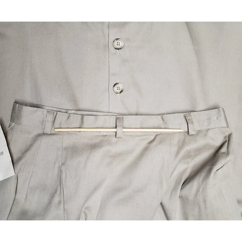 Vintage 90s Bedford Fair Maxi Skirt NWT 12 Khaki Cotton Utility Cottagecore